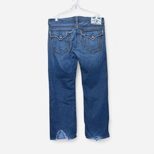 True-religion Men's Blue and Navy Jeans